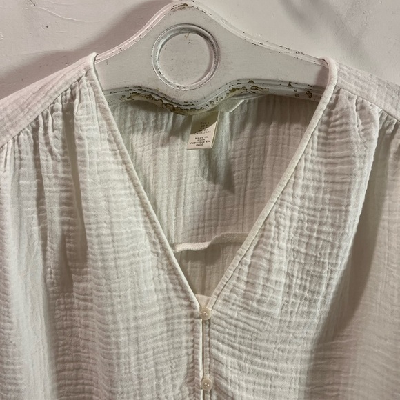 H&M White Textured Sleeveless Top – Size S - Picture 5 of 10